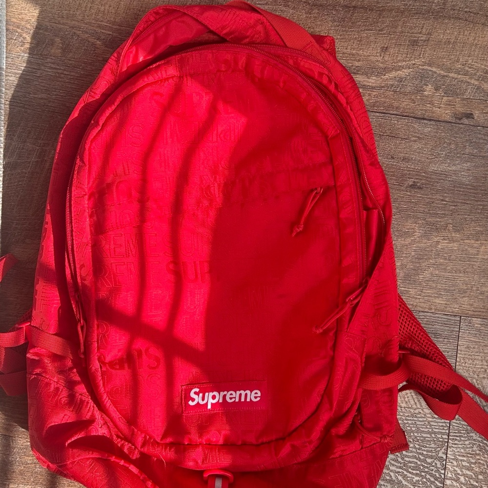 Supreme Red Backpack - image 1